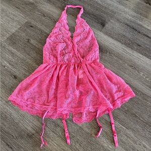 Victoria's Secret Fuchsia Lace Lingerie